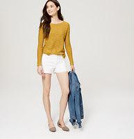 Loft Textured Shirttail Sweater
