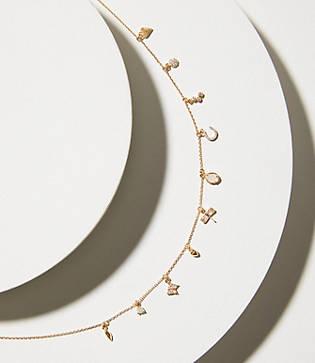 Loft Crystal Charm Necklace