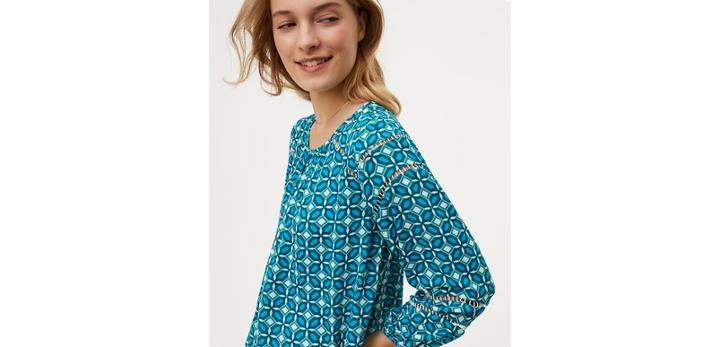 Loft Tiled Cutout Blouse