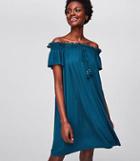 Loft Beach Lace Trim Off The Shoulder Dress