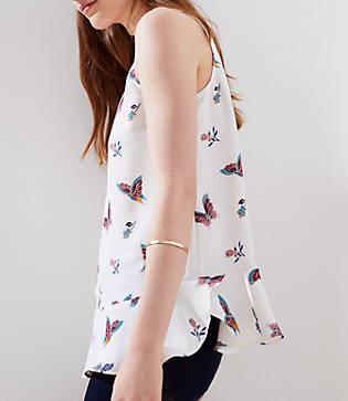 Loft Butterfly Flounce Shell