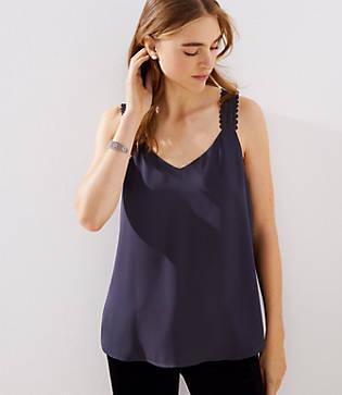 Loft Lace Strap V-neck Cami