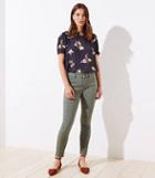 Loft Cargo Skinny Jeans In Evergreen Haze