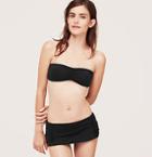 Loft Beach Ruched Bandeau Bikini Top