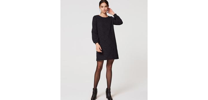 Loft Medallion Knit Shift Dress
