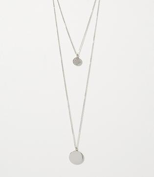 Loft Disc Pendant Layering Necklace Set