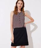 Loft Embroidered Hem Shift Skirt