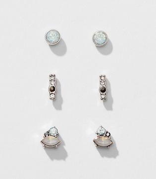Loft Cluster Crystal Stud Earring Set