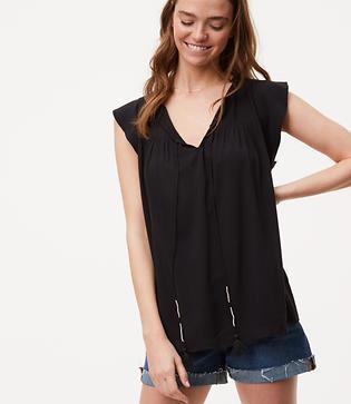Loft Tassel Top