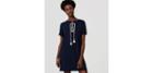 Loft Beach Lace Up Tee Dress
