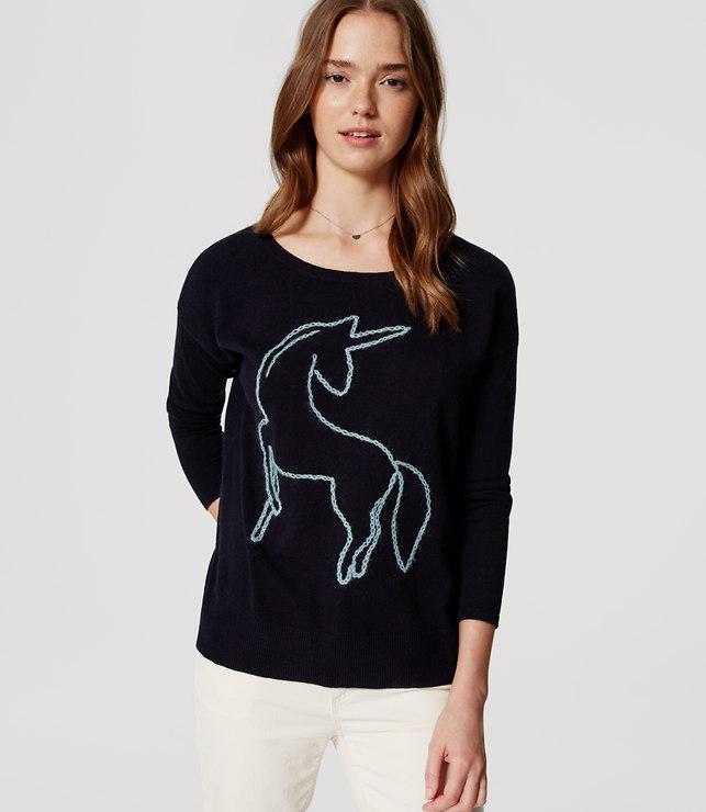 Loft Unicorn Sweater