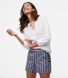 Loft Striped Sailor Riviera Shorts With 3 1/2 Inch Inseam