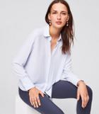 Loft Rounded Collar Utility Blouse