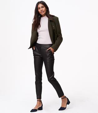 Loft Skinny Geo Shimmer Ankle Pants In Marisa Fit