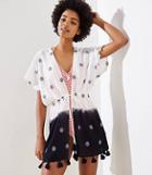 Loft Beach Dotted Tie Swimsuit Cover Up