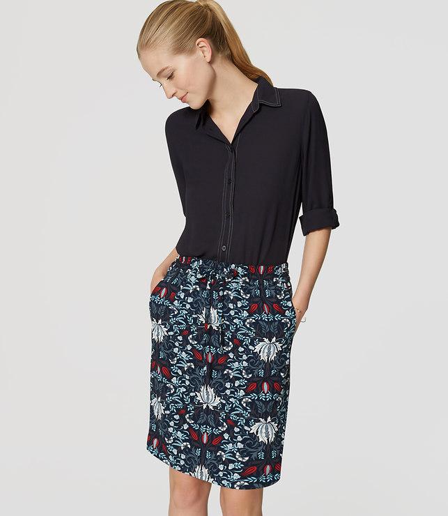 Loft Iris Pull On Skirt
