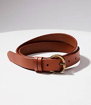 Loft Double Loop Leather Belt