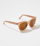 Loft Iridescent Chunky Square Sunglasses