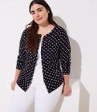 Loft Plus Dotted Signature Cardigan