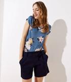 Loft Tie Waist Shorts With 6 Inch Inseam
