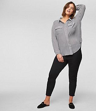 Loft Plus Leggings In Ankle Zip Bi-stretch