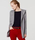 Loft Cozy Terry Open Hoodie
