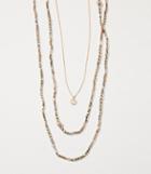 Loft Extra Lng Mixed Metal Rondelle Necklace