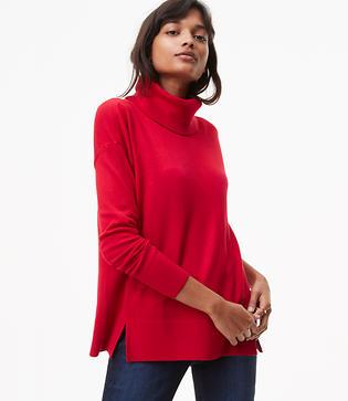 Loft Relaxed Turtleneck Sweater