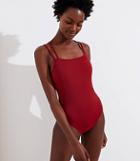 Loft Beach Criss Cross One Piece Swimsuit