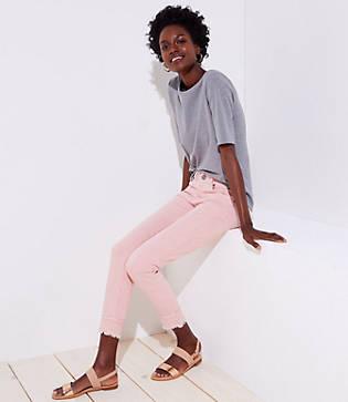 Loft Modern Skinny Crop Jeans In Railroad Red