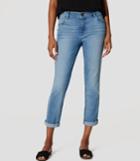 Loft Skinny Crop Jeans In Light Enzyme Wash