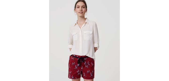 Loft Bluebell Tie Waist Shorts