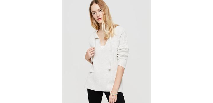Loft Lou & Grey Tasseled Tunic Sweater
