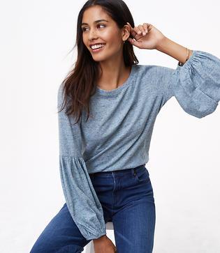 Loft Vintage Soft Lantern Sleeve Tee