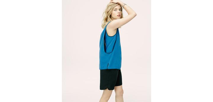 Loft Lou & Grey Cutaway Silk Tank