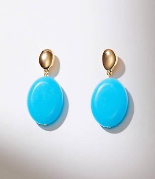 Loft Two Tone Drop Earrings