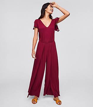 Loft Beach Flutter Wide Leg Jumpsuit
