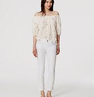 Loft Skinny Crop Jeans In White