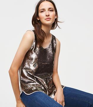 Loft Sequin Tank