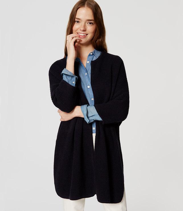 Loft Poncho Open Cardigan