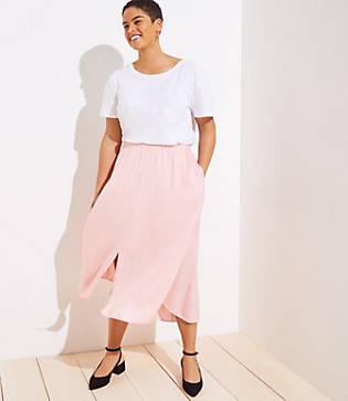 Loft Plus Pull On Maxi Skirt