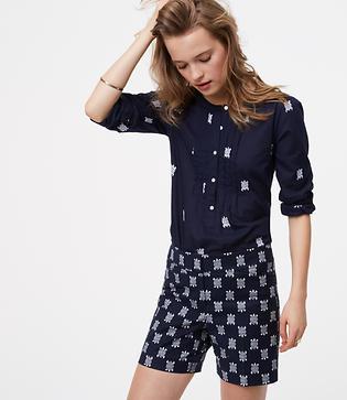 Loft Sea Turtle Riviera Shorts With 6 Inch Inseam