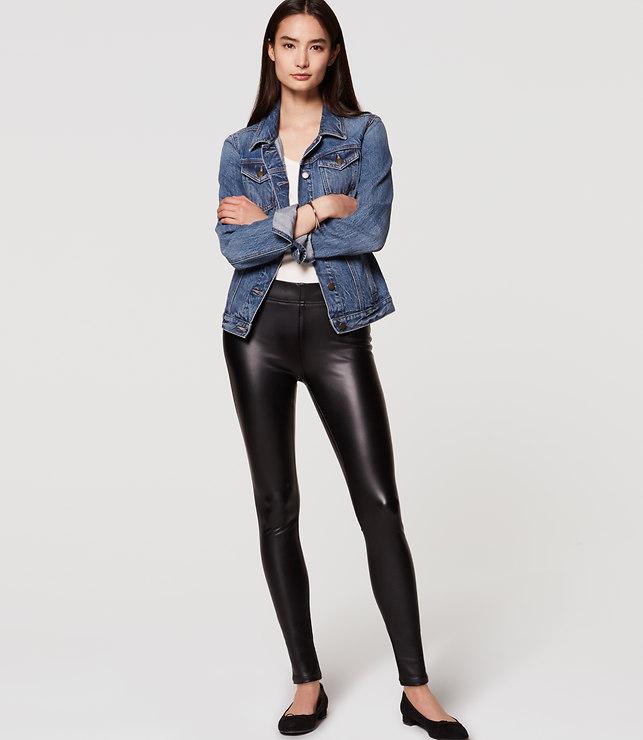 Loft Bi-stretch Faux Leather Leggings