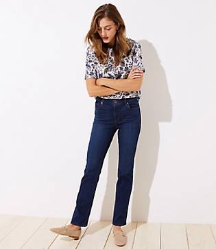 Loft Bootcut Jeans In Dark Classic Indigo Wash