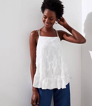Loft Eyelet Hem Strappy Cami