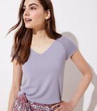 Loft Double V Sweater Tee