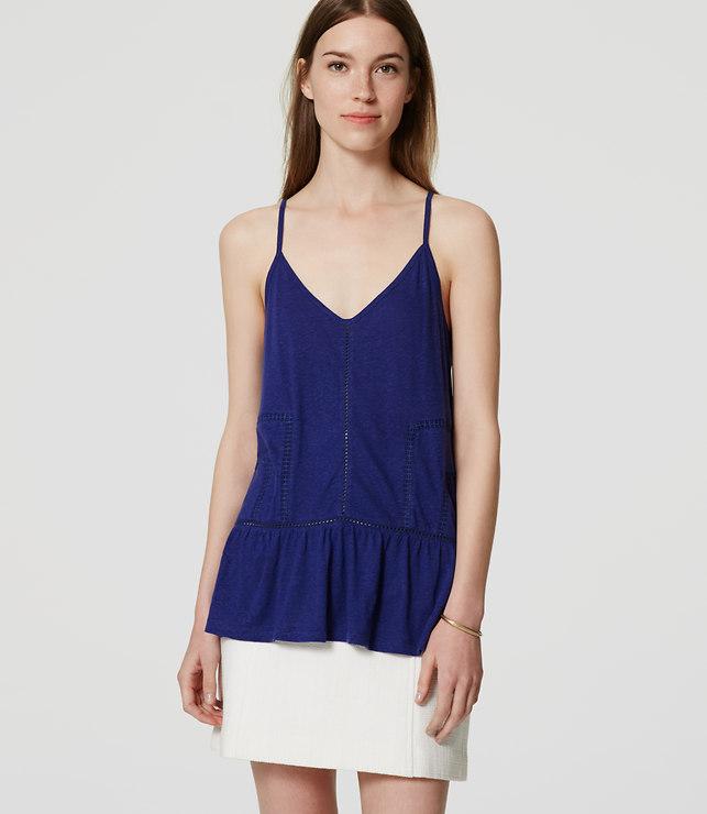 Loft Lacy Peplum Cami