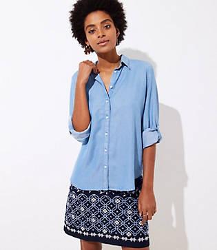 Loft Chambray Blouse