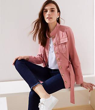 Loft Tie Waist Utility Jacket