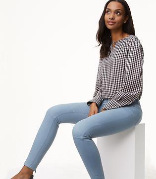 Loft Leggings In Back Zip Sateen Five Pocket In Julie Fit